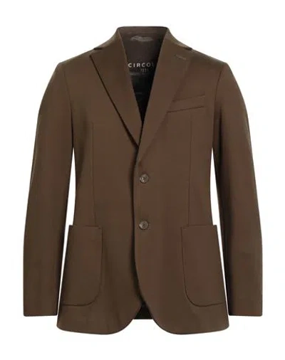 Circolo 1901 Man Blazer Brown Size 42 Cotton, Elastane