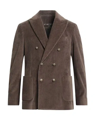 Circolo 1901 Man Blazer Brown Size 42 Cotton, Polyester