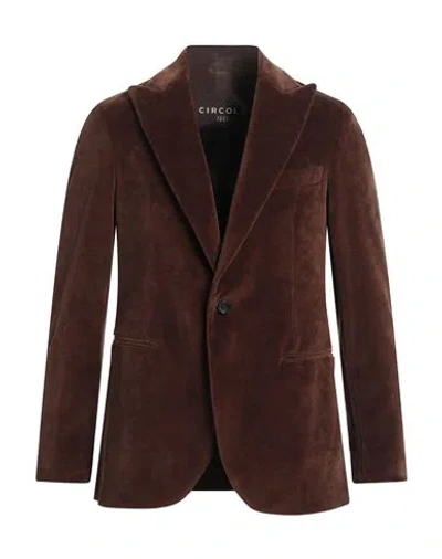 Circolo 1901 Man Blazer Brown Size 42 Cotton, Polyester