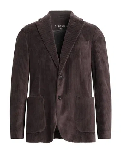 Circolo 1901 Man Blazer Brown Size 44 Cotton, Polyester
