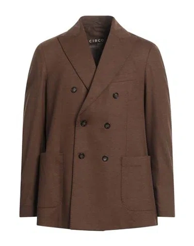 Circolo 1901 Man Blazer Brown Size 44 Wool, Cashmere