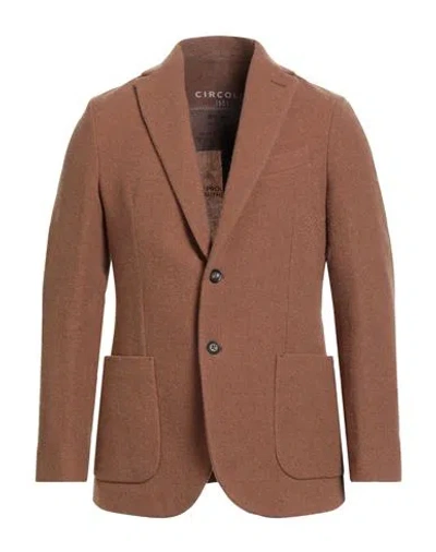 Circolo 1901 Man Blazer Camel Size 36 Wool, Cashmere In Sand