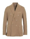 Circolo 1901 Man Blazer Camel Size 42 Cotton, Elastane In Beige