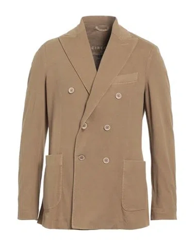 Circolo 1901 Man Blazer Camel Size 42 Cotton, Elastane In Beige