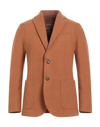 Circolo 1901 Man Blazer Camel Size 40 Cotton, Elastane In Sand