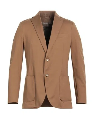 Circolo 1901 Man Blazer Camel Size 40 Cotton, Elastane In Beige