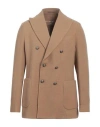 Circolo 1901 Men's Sand Brown Double-breasted Pique Jacket For Ss24 In Beige