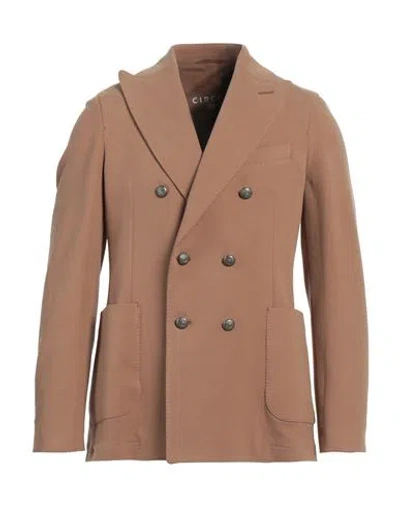 Circolo 1901 Man Blazer Camel Size 36 Cotton, Elastane In Beige