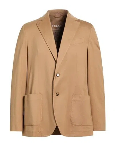 Circolo 1901 Man Blazer Camel Size 48 Cotton, Elastane In Brown