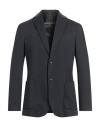 Circolo 1901 Man Blazer Charcoal Size 40 Cotton, Elastane In Black