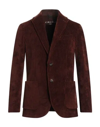 Circolo 1901 Man Blazer Cocoa Size 38 Cotton, Polyester In Brown