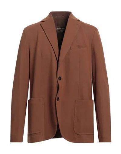 Circolo 1901 Man Blazer Chocolate Brown Size 44 Cotton, Elastane