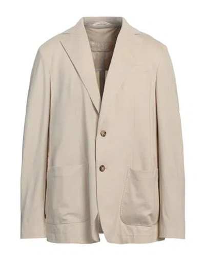 Circolo 1901 Man Blazer Cream Size 48 Cotton, Elastane In White