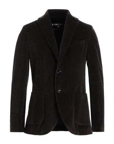 Circolo 1901 Man Blazer Dark Brown Size 40 Cotton, Polyester