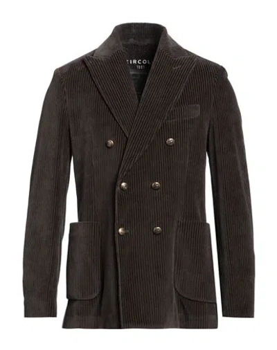 Circolo 1901 Man Blazer Dark Brown Size 38 Cotton, Polyester