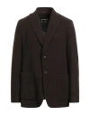 Circolo 1901 Man Blazer Dark Brown Size 44 Wool, Cashmere