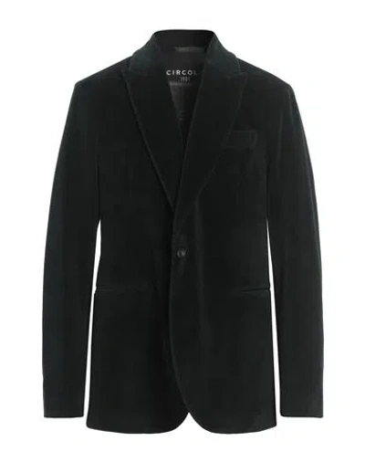 Circolo 1901 Man Blazer Dark Green Size 46 Cotton, Polyester