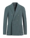 Circolo 1901 Man Blazer Deep Teal Size 44 Cotton, Elastane In Green