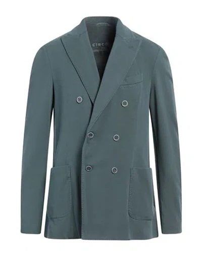 Circolo 1901 Man Blazer Deep Teal Size 44 Cotton, Elastane In Green