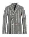 Circolo 1901 Man Blazer Grey Size 38 Cotton, Elastane In Grey