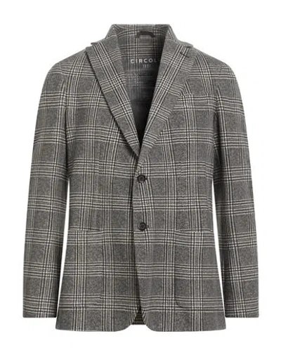Circolo 1901 Man Blazer Grey Size 40 Cotton, Elastane In Gray