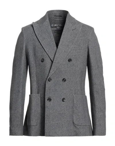 Circolo 1901 Man Blazer Grey Size 40 Cotton, Elastane In Gray