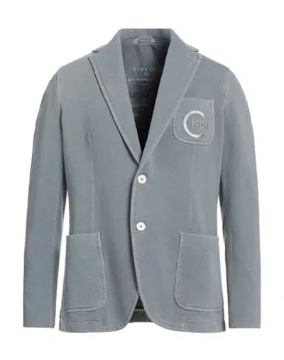 Circolo 1901 Man Blazer Grey Size 40 Cotton, Elastane