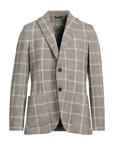 Circolo 1901 Man Blazer Grey Size 46 Cotton, Elastane