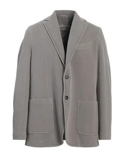 Circolo 1901 Man Blazer Grey Size 46 Cotton, Elastane In Grey