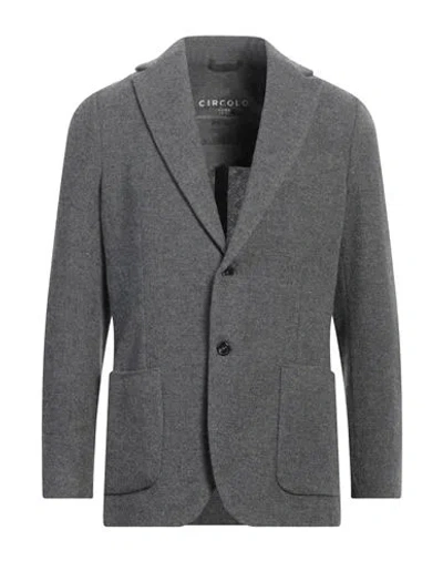 Circolo 1901 Man Blazer Grey Size 44 Virgin Wool, Cashmere