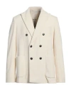 Circolo 1901 Man Blazer Ivory Size 42 Cotton, Polyester In White