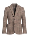Circolo 1901 Man Blazer Khaki Size 44 Cotton, Elastane In Brown