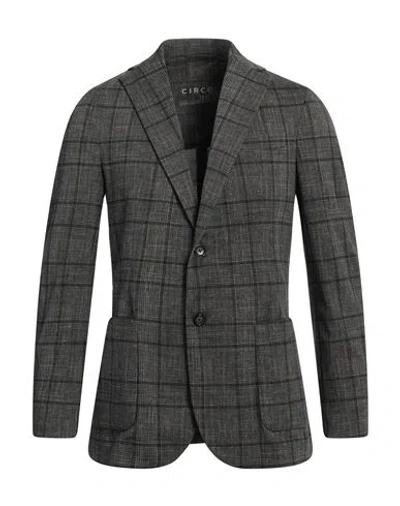 Circolo 1901 Man Blazer Lead Size 42 Cotton, Elastane In Grey