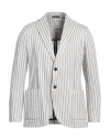 Circolo 1901 Man Blazer Light Grey Size 36 Cotton, Linen