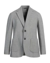 Circolo 1901 Man Blazer Black Size 40 Wool, Cotton, Silk, Polyamide, Elastane In Grey