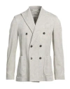 Circolo 1901 Man Blazer Light Grey Size 46 Cotton, Elastane In Grey