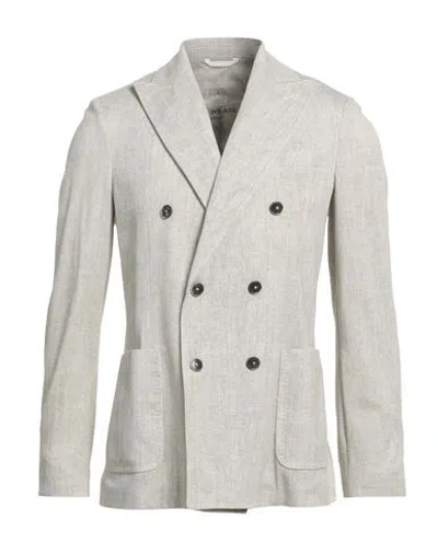 Circolo 1901 Man Blazer Light Grey Size 46 Cotton, Elastane