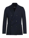 Circolo 1901 Double Breasted Jacket Structured Shoulders In Blue