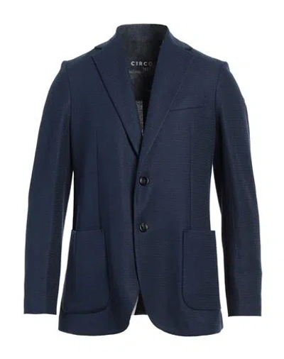 Circolo 1901 Man Blazer Midnight Blue Size 46 Cotton, Linen