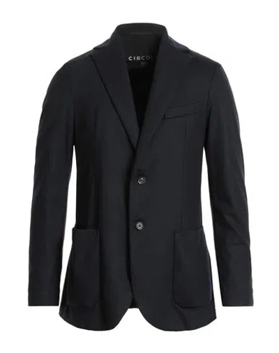 Circolo 1901 Man Blazer Midnight Blue Size 38 Virgin Wool, Cashmere In Black