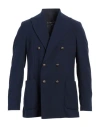Circolo 1901 Double-breasted Twill Blazer In Blue