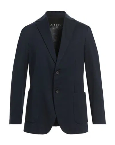 Circolo 1901 Man Blazer Midnight Blue Size 42 Cotton, Elastane In Blue