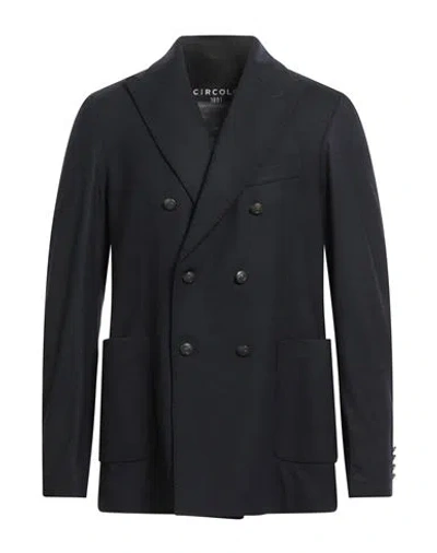 Circolo 1901 Man Blazer Midnight Blue Size 42 Wool, Cashmere