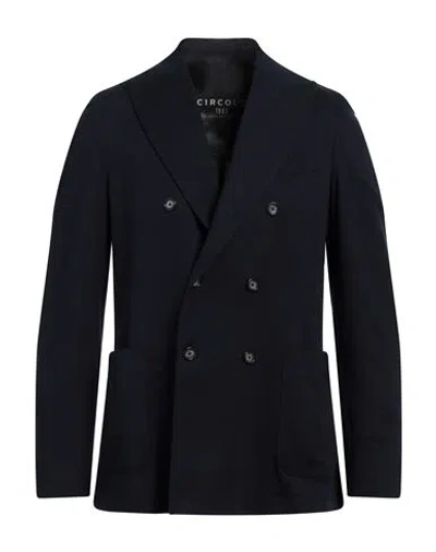 Circolo 1901 Man Blazer Midnight Blue Size 42 Cotton, Elastane In Blue