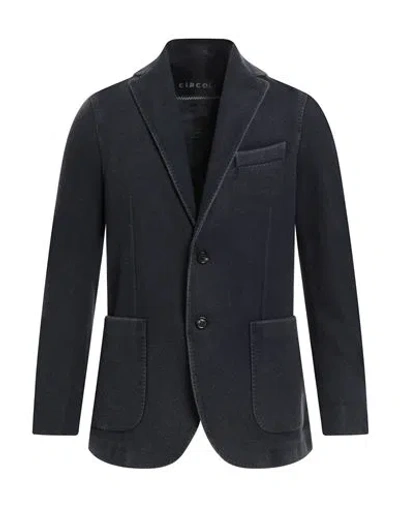 Circolo 1901 Man Blazer Midnight Blue Size 46 Virgin Wool In Black