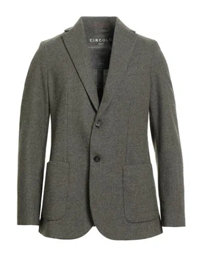 Circolo 1901 Man Blazer Military Green Size 40 Wool