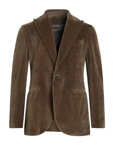 Circolo 1901 Man Blazer Military Green Size 42 Cotton, Polyester