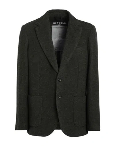 Circolo 1901 Man Blazer Military Green Size 44 Virgin Wool, Cashmere In Green