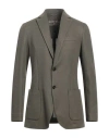 Circolo 1901 Man Blazer Military Green Size 46 Cotton, Linen In Green