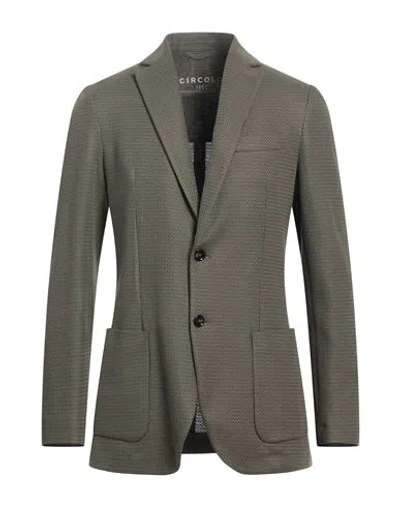 Circolo 1901 Man Blazer Military Green Size 46 Cotton, Linen